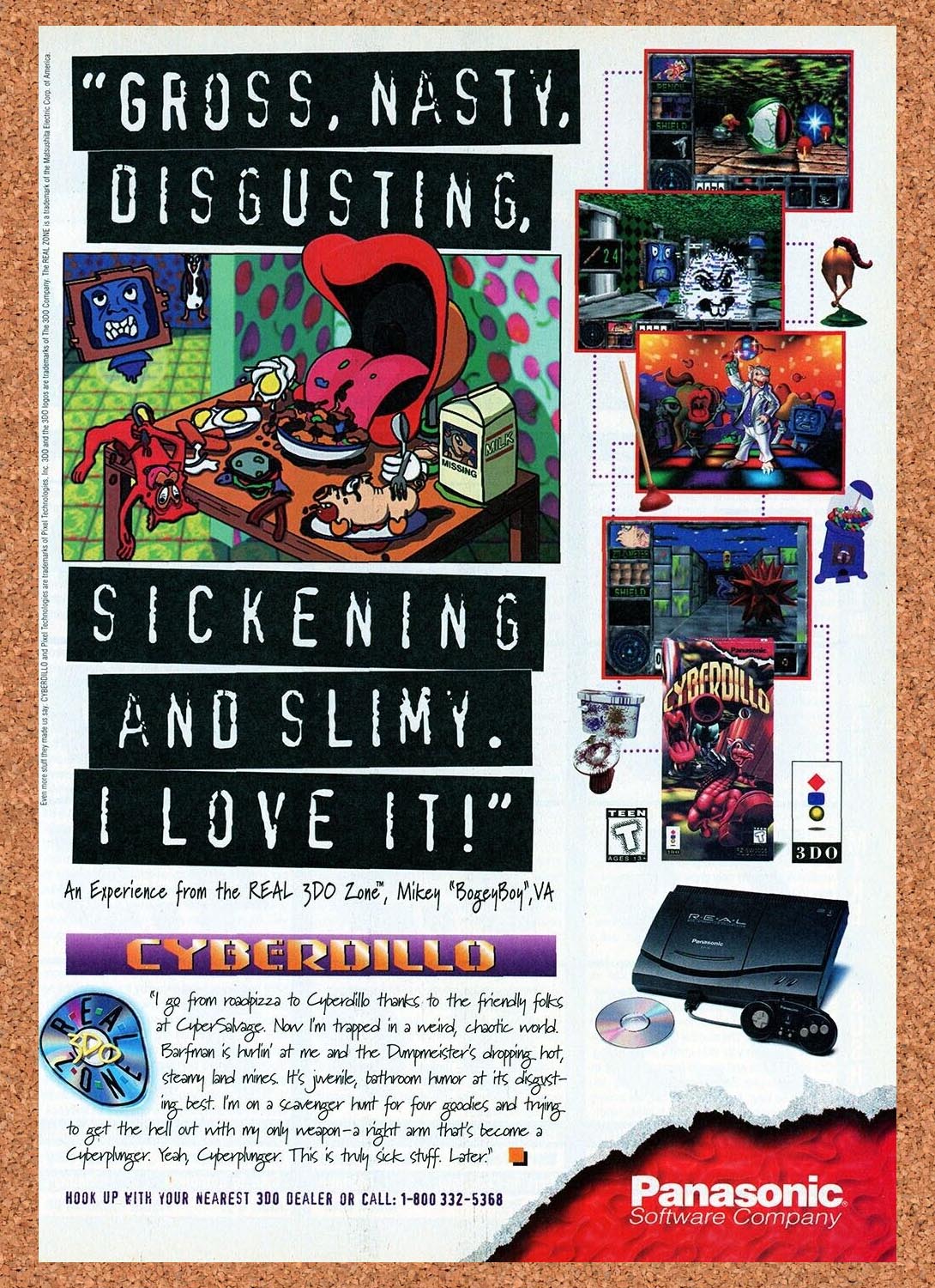 1993 Cyberdillo 3DO Original Ad v1