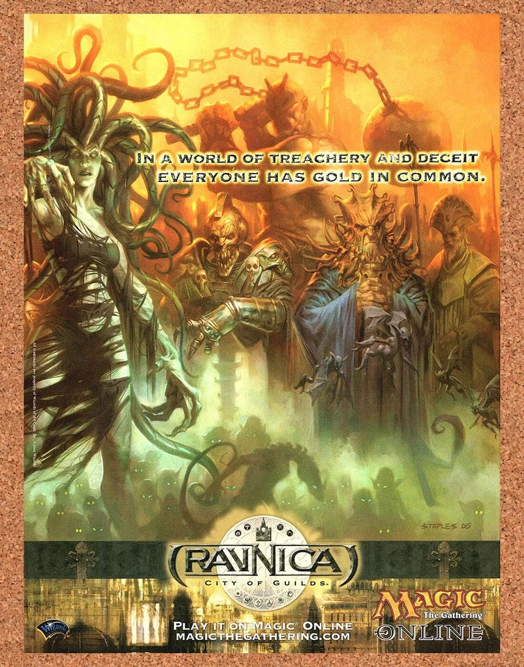 2006 Magic The Gathering Online Ravnica PC Original Ad