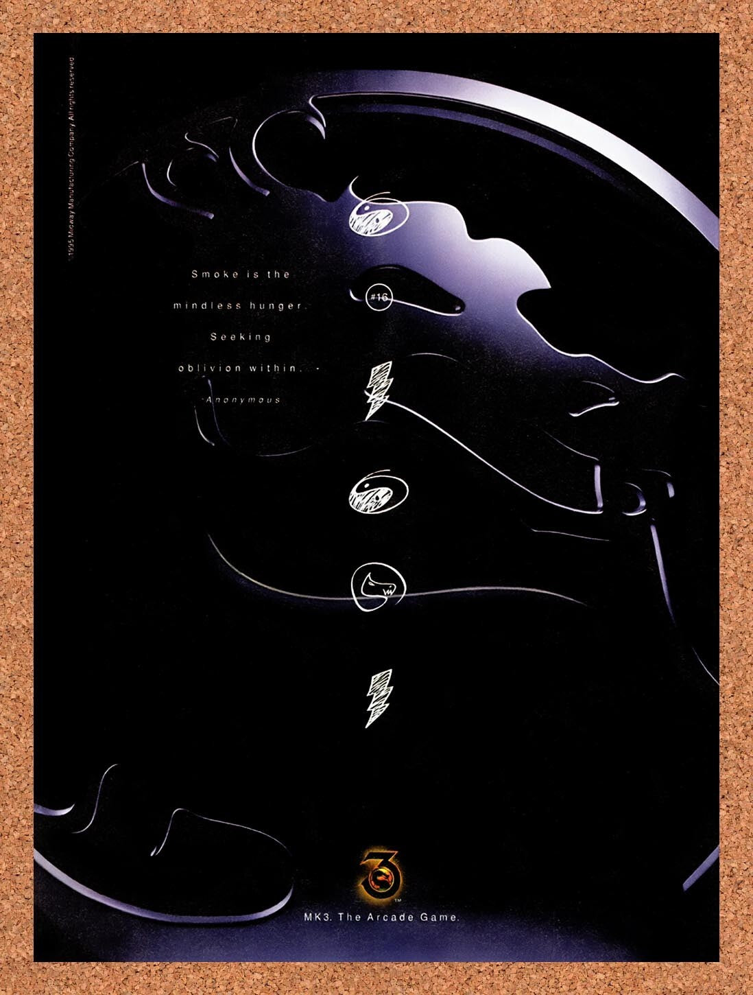 1995 Mortal Kombat 3 #16 Original Advertisement / Retro Wall Art v12