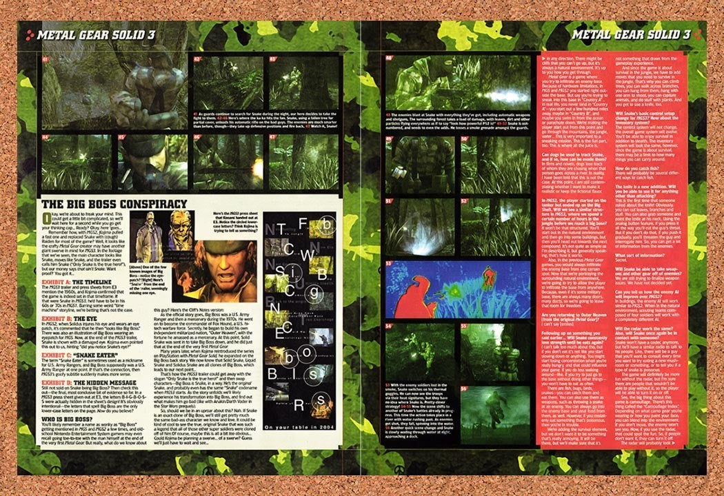 2003 Metal Gear Solid 3 Snake Eater PS2 Original Advertisement / Retro Promo vr6
