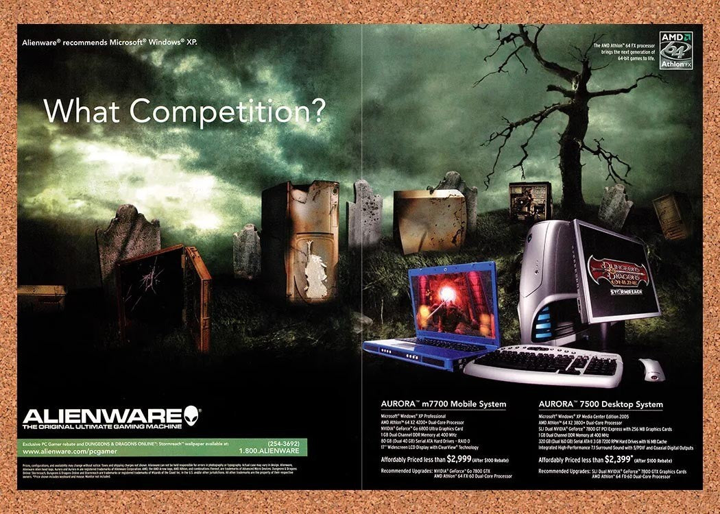 2006 Dungeons & Dragons Online Stormreach Alienware Original Ad / Promo v7