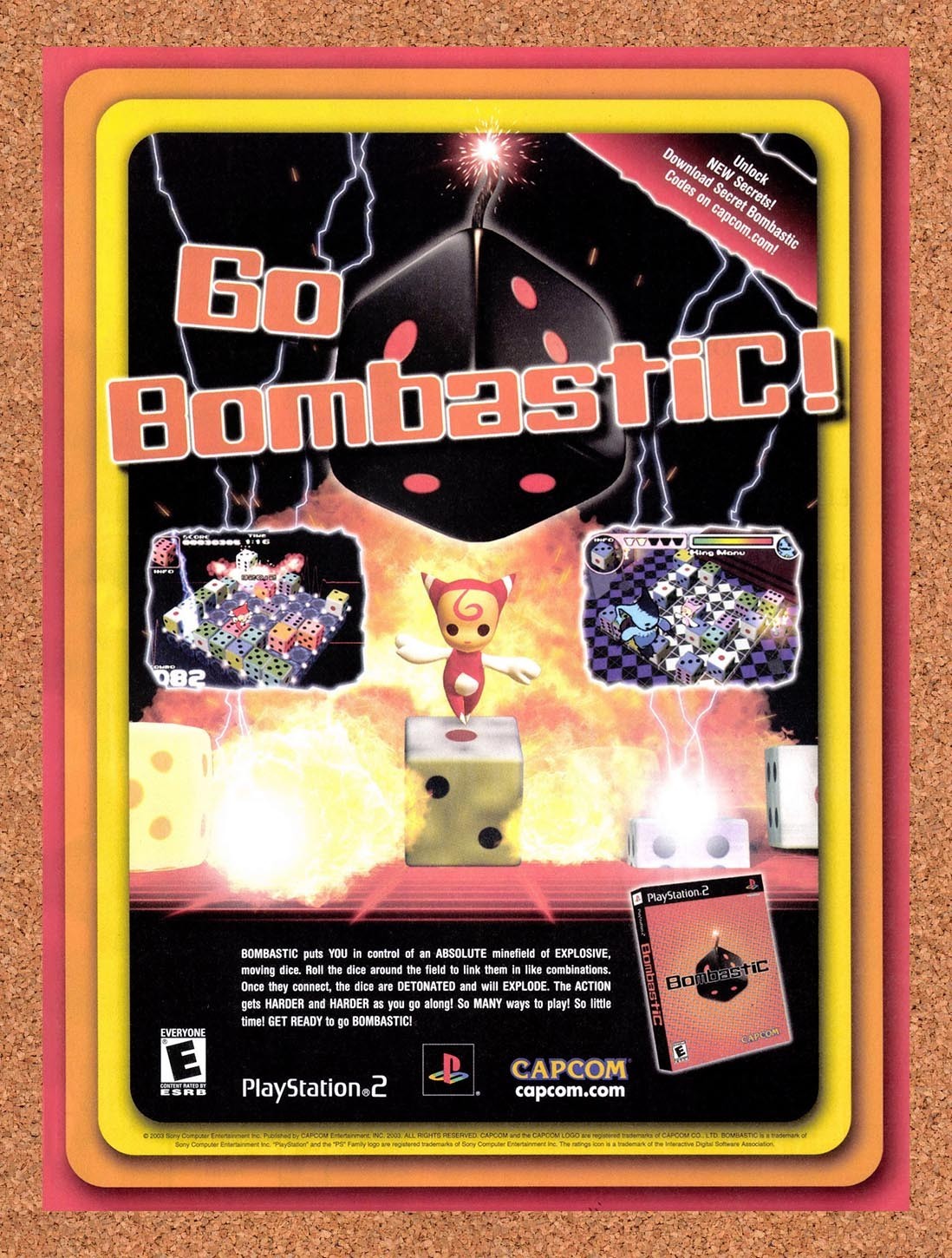 2003 Bombastic PS2 Original Advertisement / Retro Promo v1