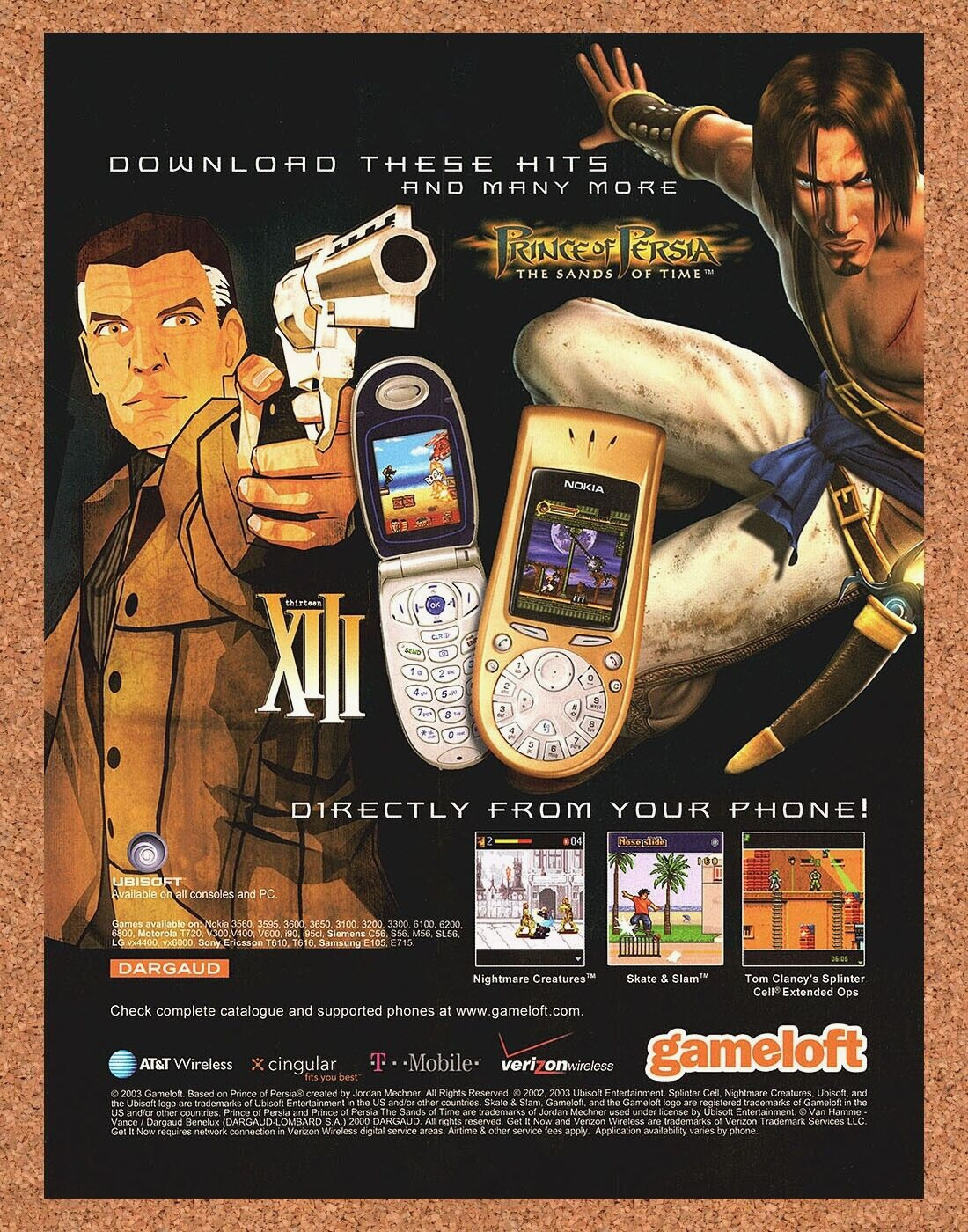 Original 2004 Prince Of Persia Sands Of Time Mobile Ad - Video Game Promo