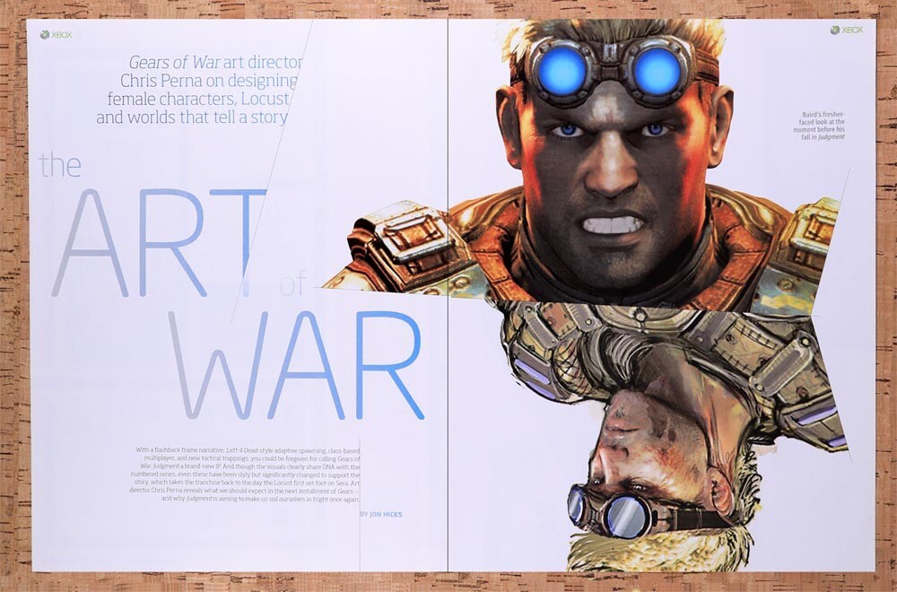 2013 Gears Of War Judgement The Art Of War Original Ad / Retro Wall Art v6