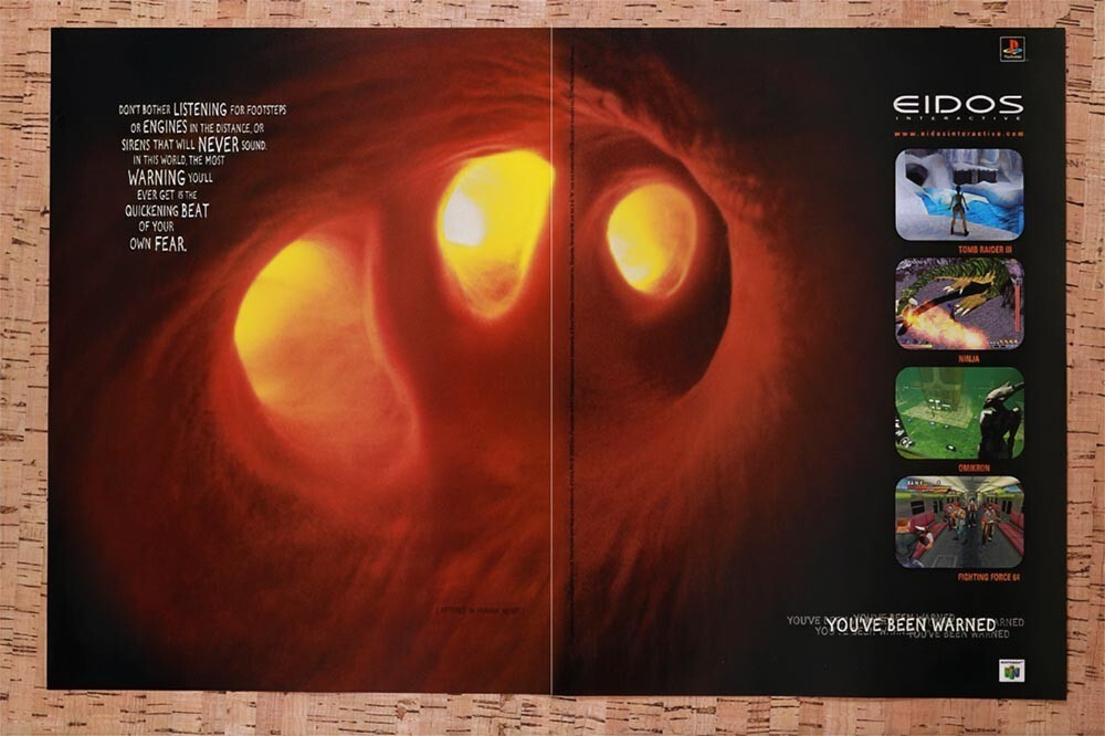 1998 Eidos N64 Games Original Advertisement / Retro Wall Art v7