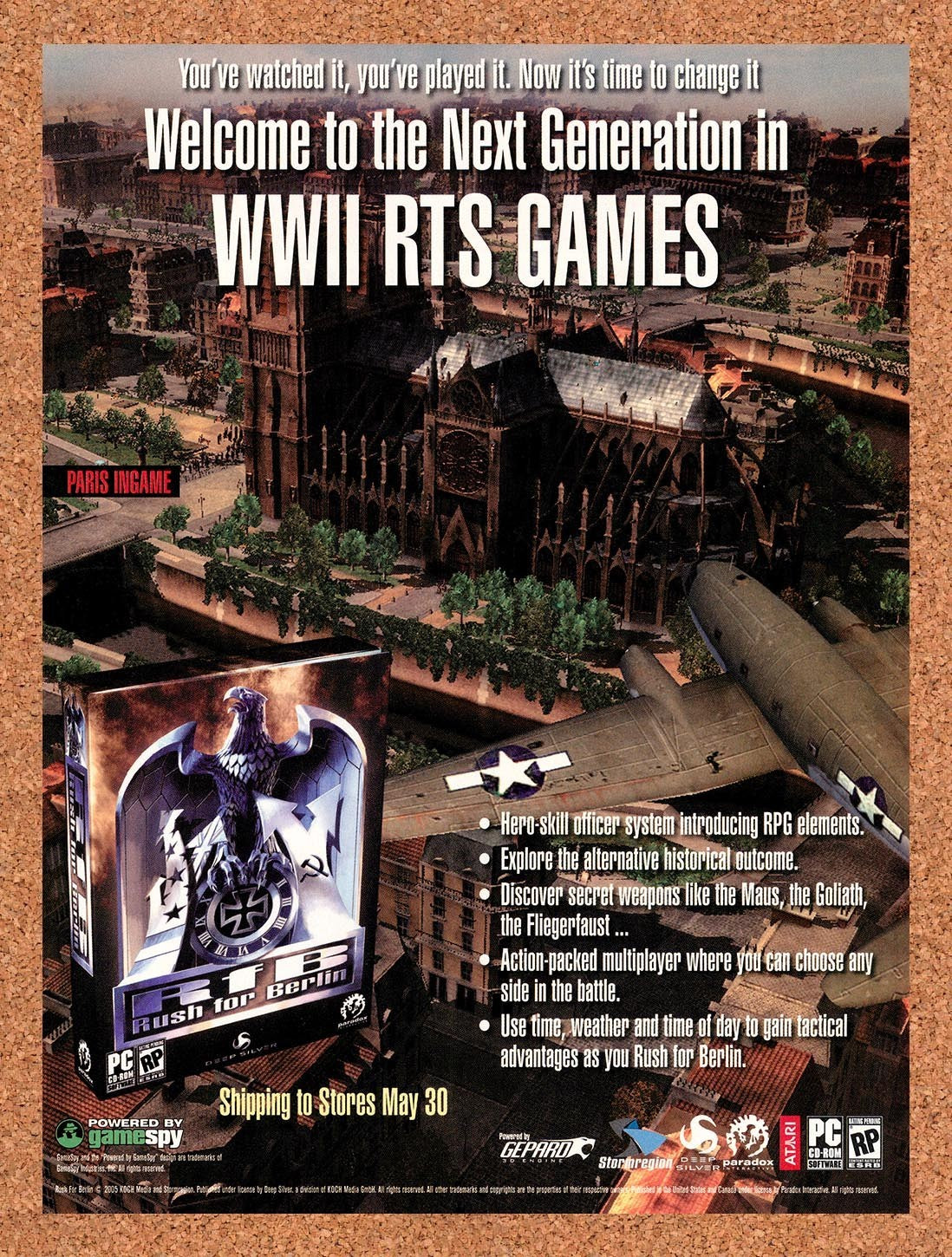 2006 RFB Rush For Berlin PC Original Advertisement / Retro Promo v2