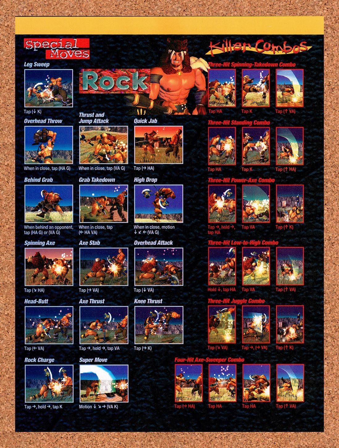 1997 Soulblade Rock Killer Combos Original Advertisement / Retro Promo vr1