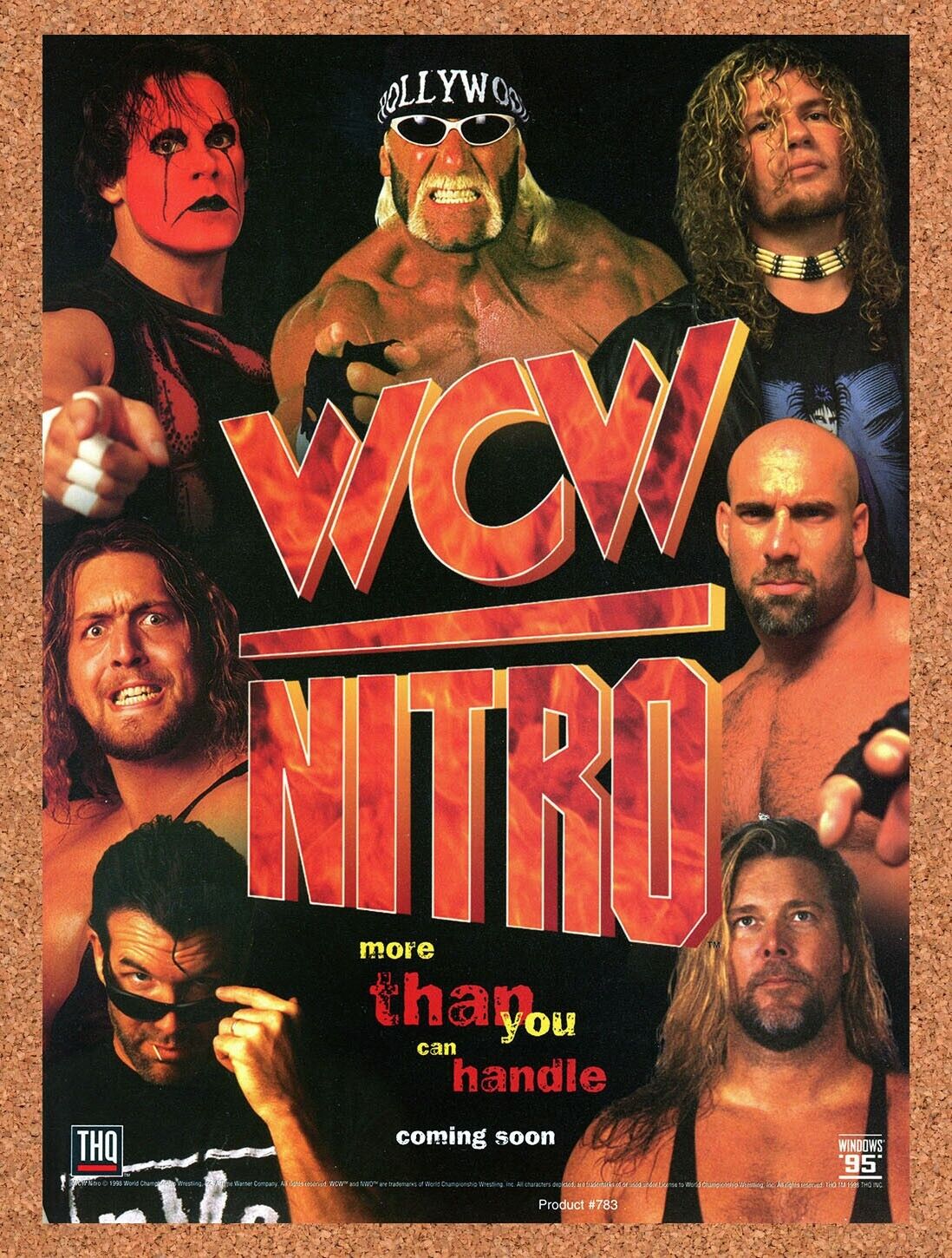 WCW Nitro PC Original 2007 Ad Authentic Windows 95 Wrestling Video Game Promo v2