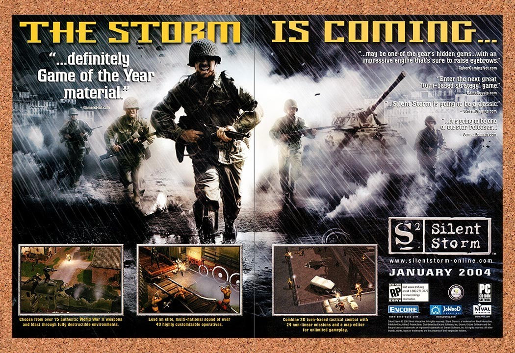 2004 Silent Storm PC Original Advertisement / Retro Promo v2