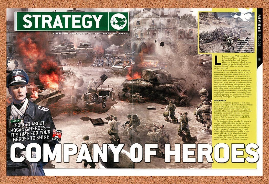 2006 Company Of Heroes PC Original Advertisement / Retro Promo vr2