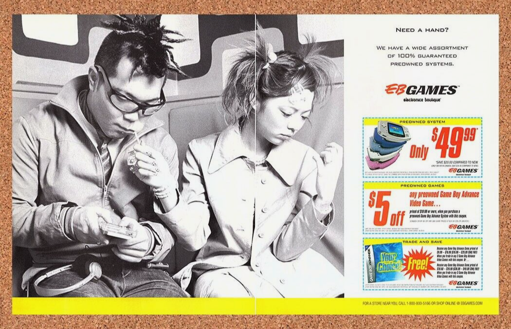 EB Games Original 2003 Print Ad Authentic Nintendo Rebates Video Game Promo5