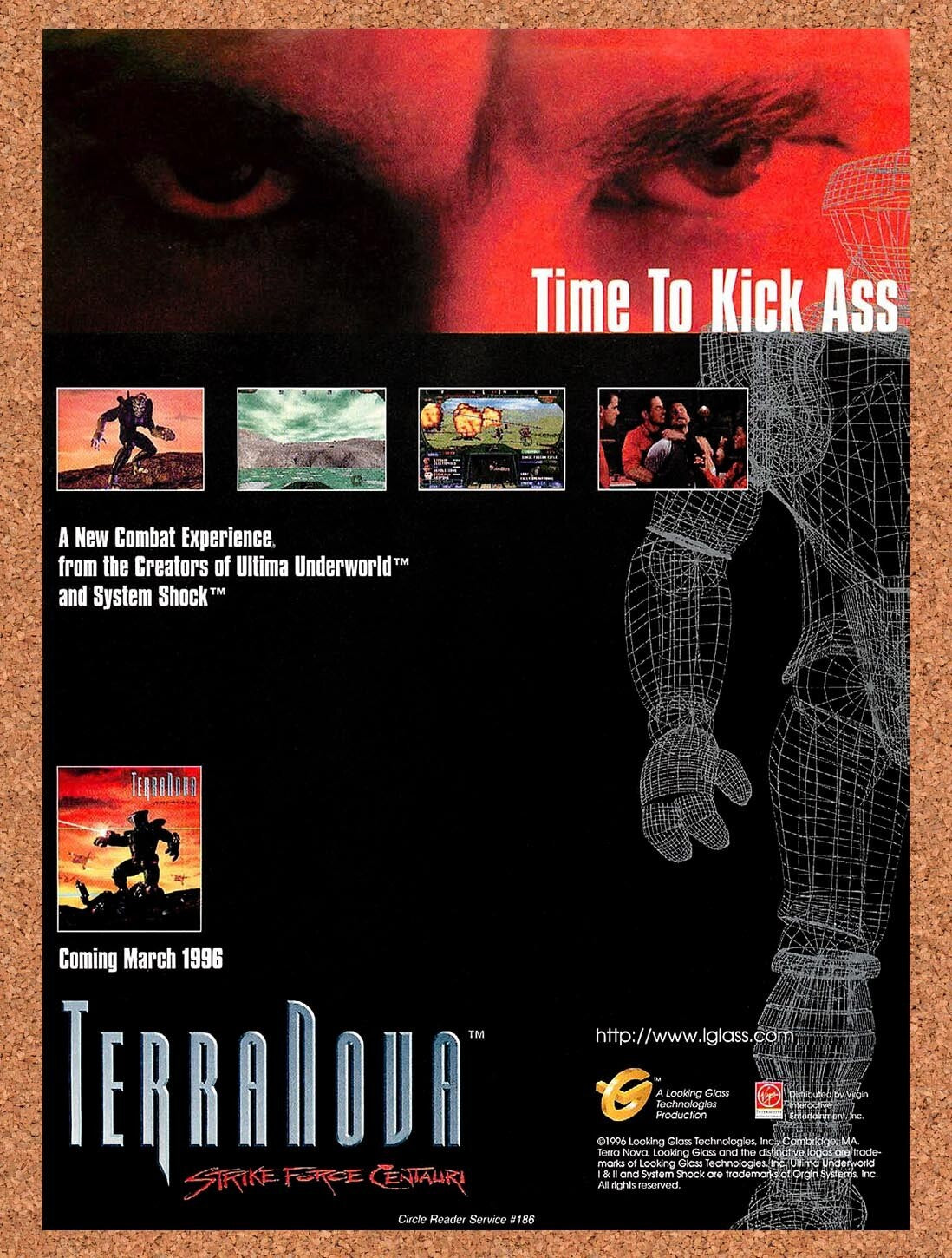 1996 Terra Nova Strike Force Centauri PC Original Ad / Retro Wall Art v3