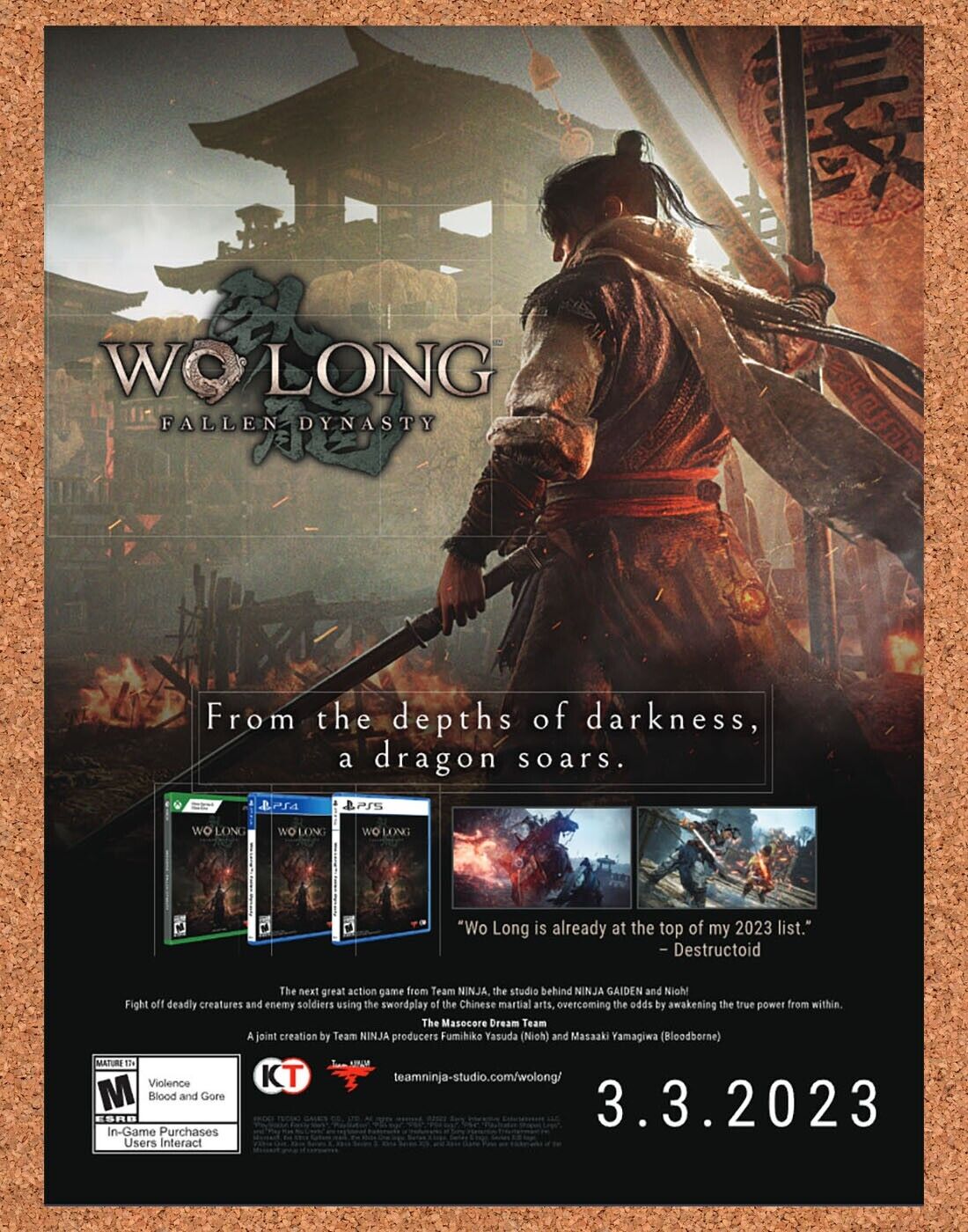 Wo Long Fallen Dynasty PS5 Original 2023 Ad - Video Game Promo