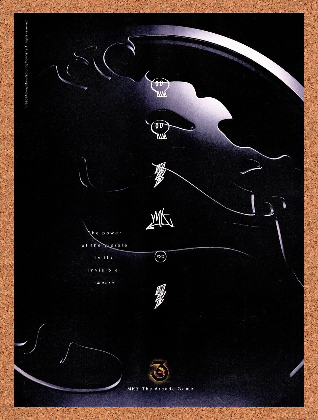 1995 Mortal Kombat 3 SNES #20 Original Advertisement / Retro Wall Art v1