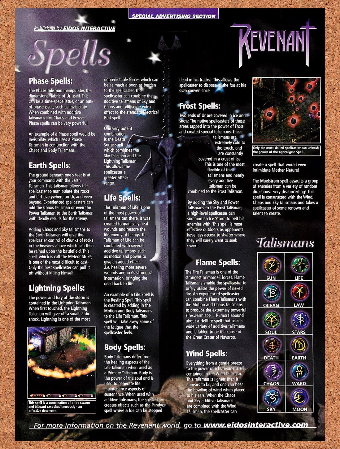 1999 Revenant Spells Original Advertisement / Retro Promo vr1