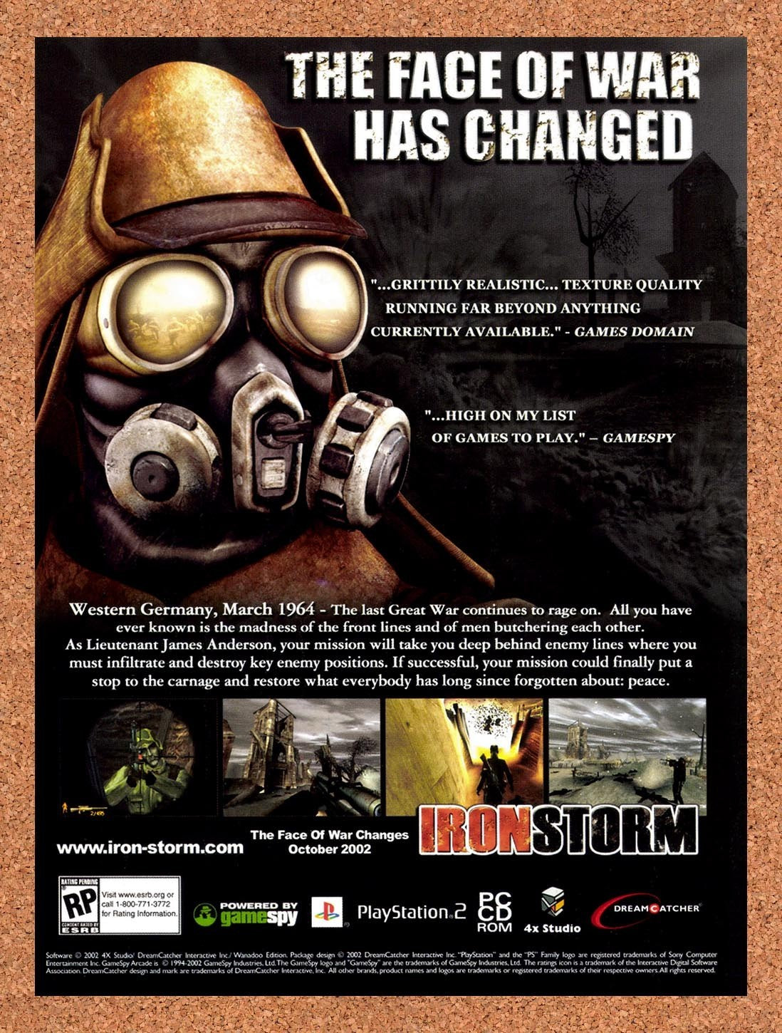 2002 Iron Storm PC Original Advertisement / Retro Promo v4