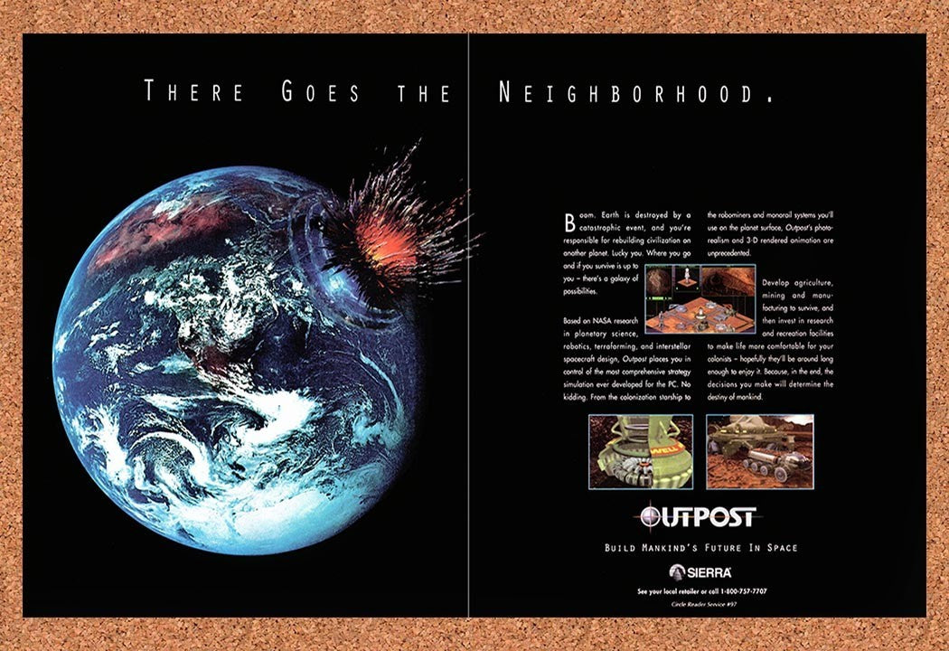 1994 Outpost PC Original Advertisement / Retro Promo v2