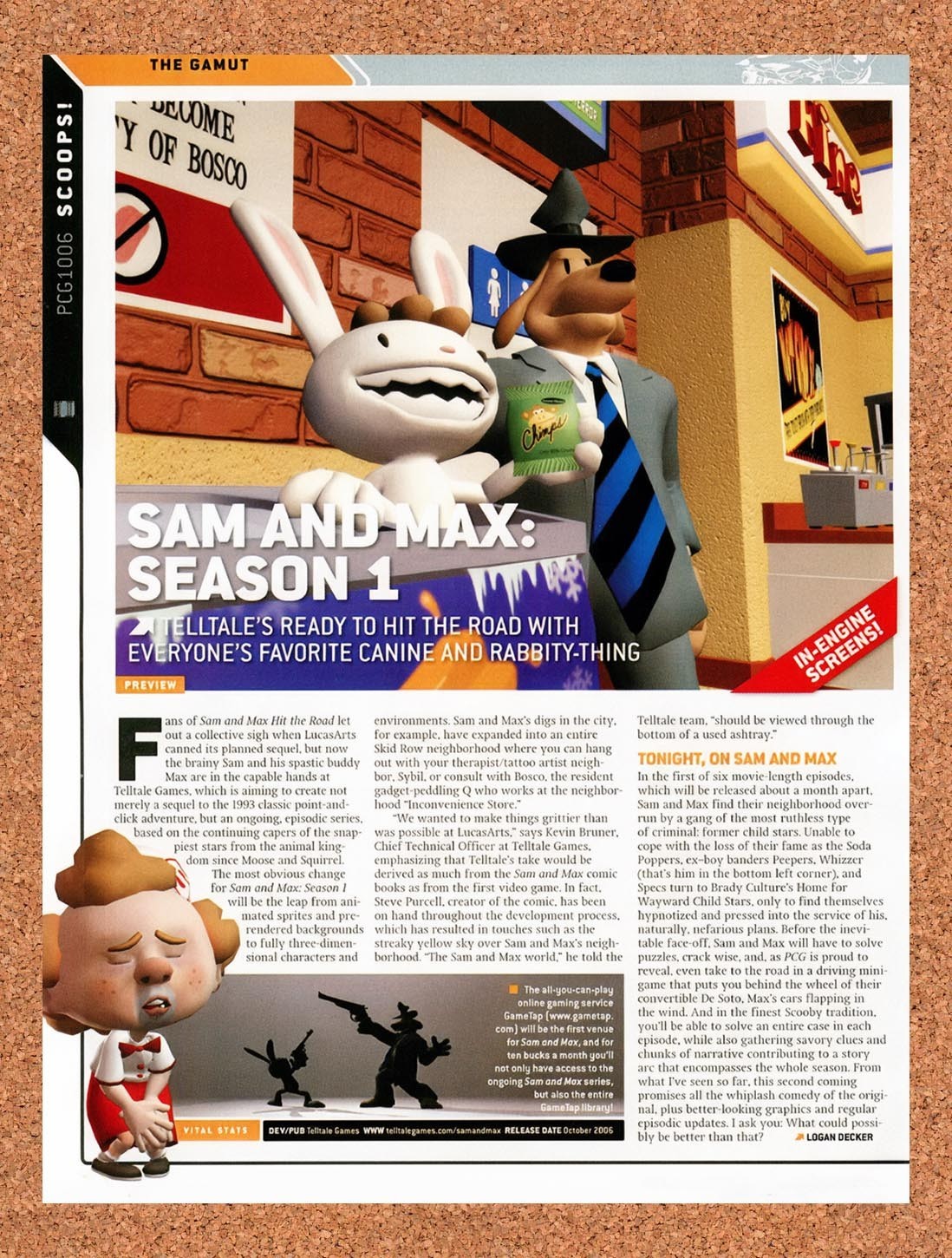 2006 Sam & Max Season One PC Original Advertisement / Retro Promo vr1