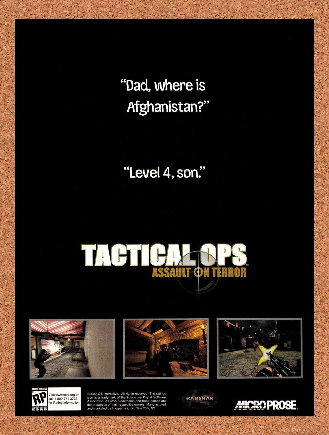 2002 Tactical Ops Assault On Terror PC Original Advertisement / Retro Promo v1