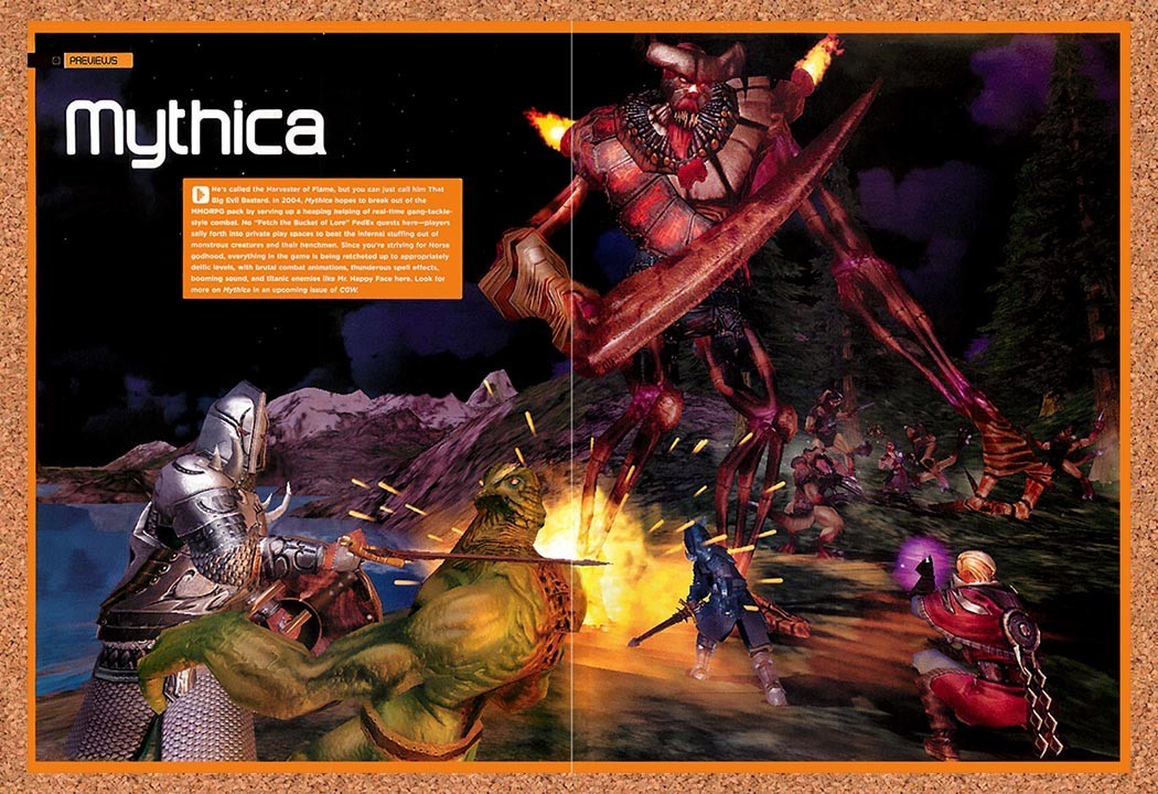 2004 Mythica PC Original Advertisement / Retro Promo vr1