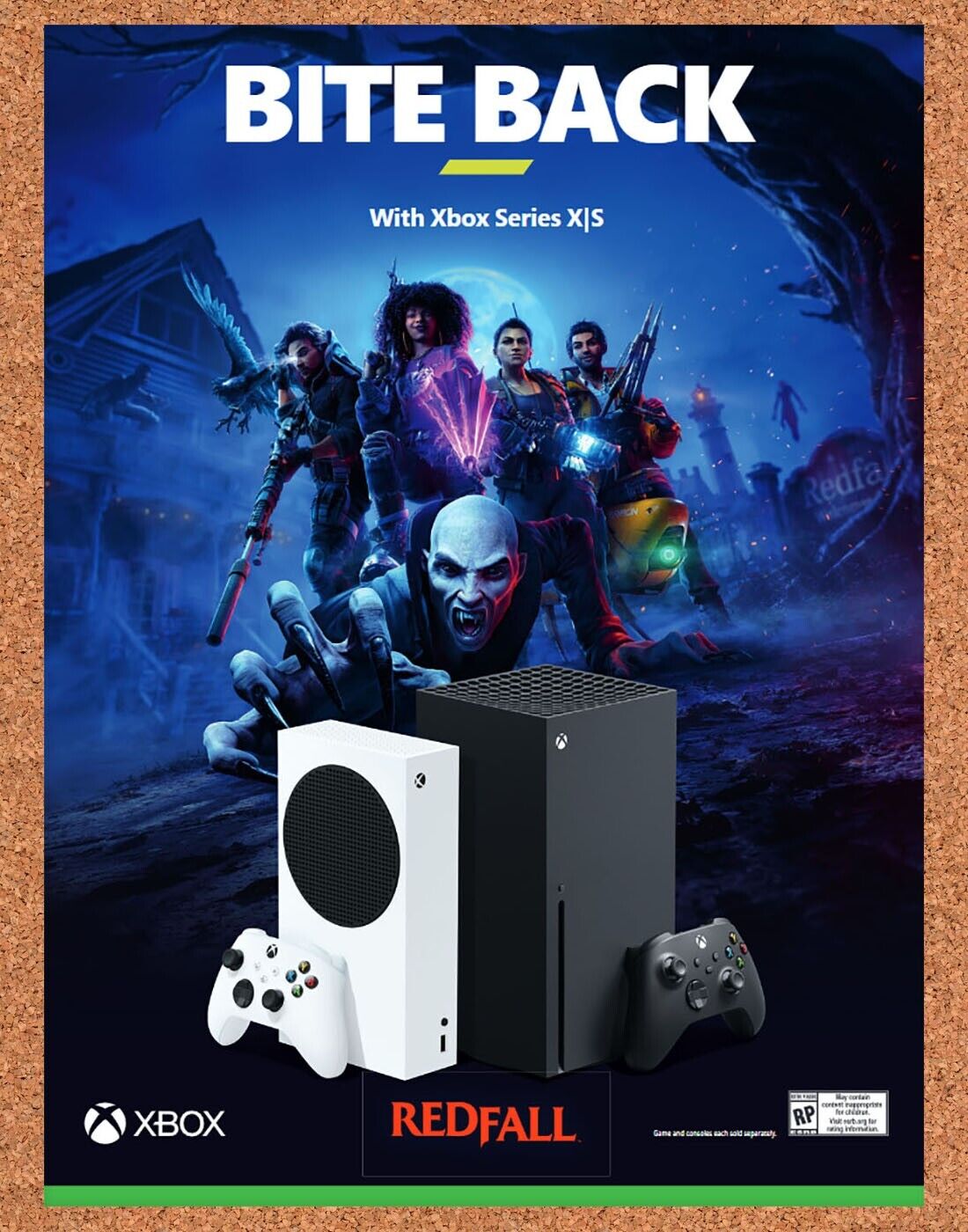 Redfall Xbox Series X Original 2023 Vintage Ad - Video Game Promo