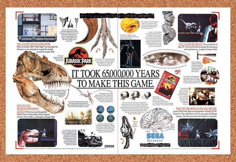 1993 Jurassic Park Genesis Original Advertisement / Retro Wall Art v4