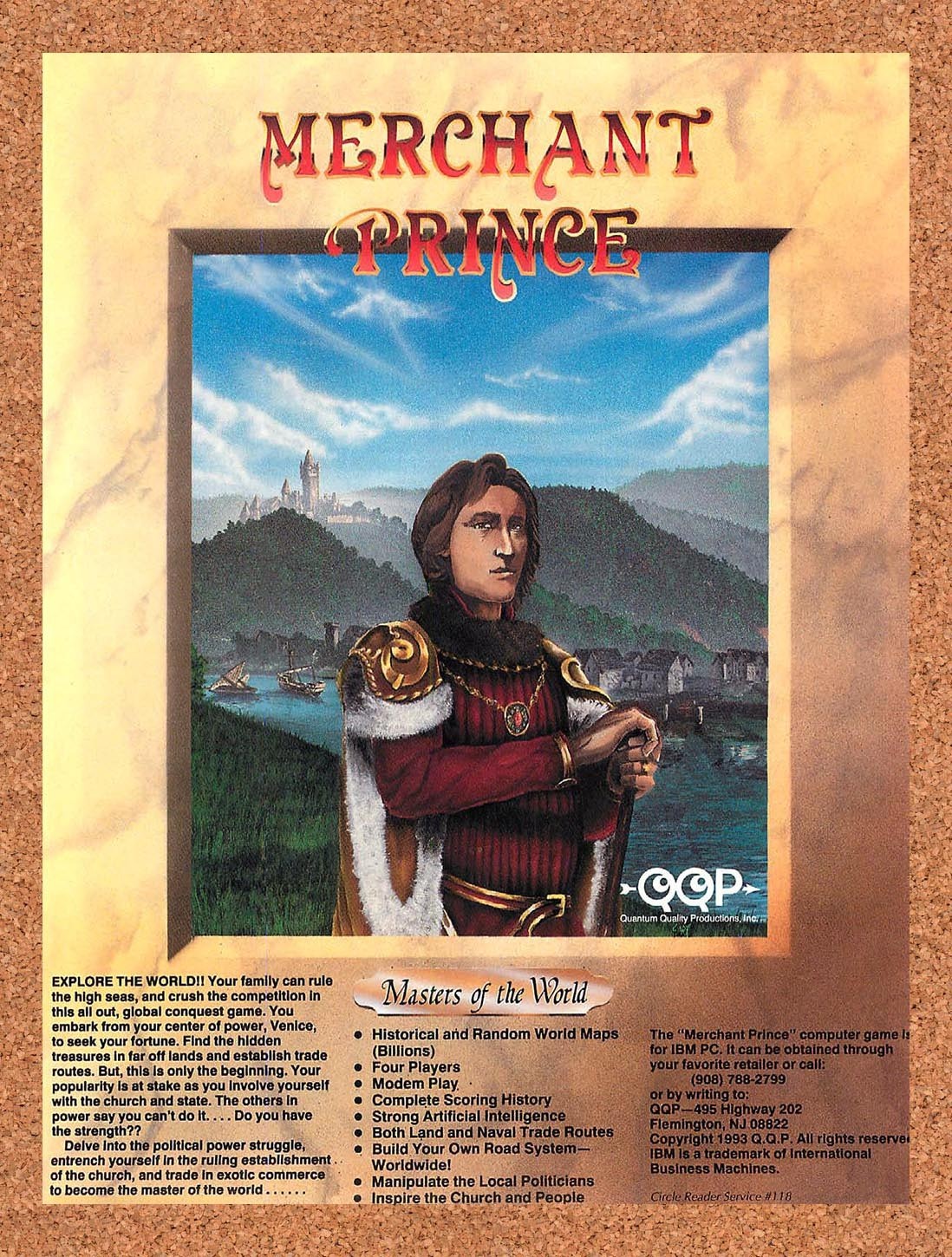 1994 Merchant Prince IBM Original Advertisement / Retro Promo v1