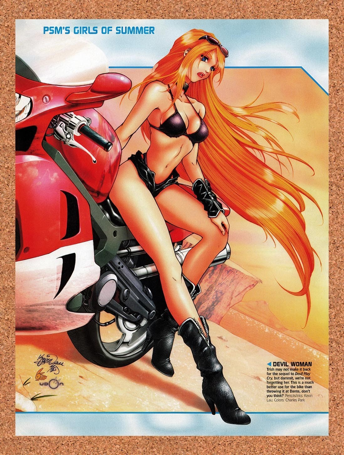 2002 Devil May Cry Swimsuit Issue Trish Original Advertisement / Retro Promo v2