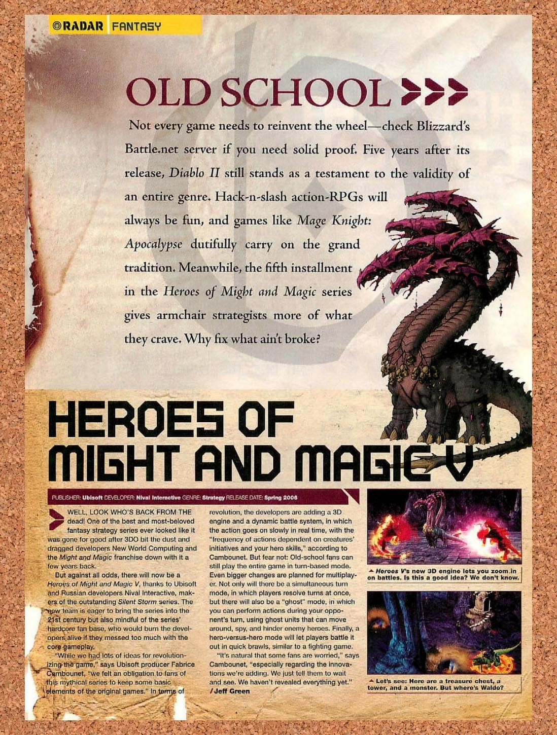 2005 Heroes Of Might and Magic V PC Original Advertisement / Retro Promo vr2