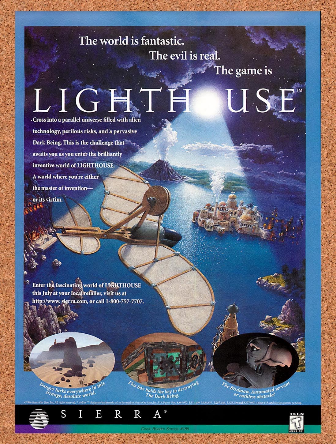 1996 Lighthouse PC Original Advertisement / Retro Promo v1