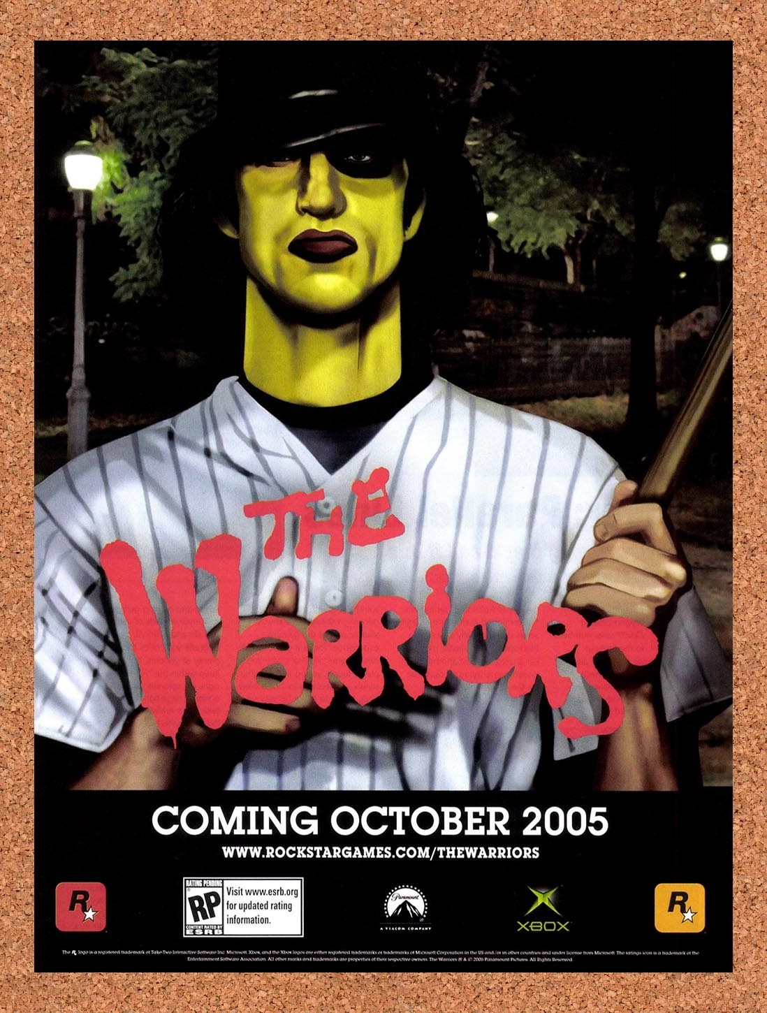 2005 The Warriors Xbox Original Advertisement / Retro Promo v3