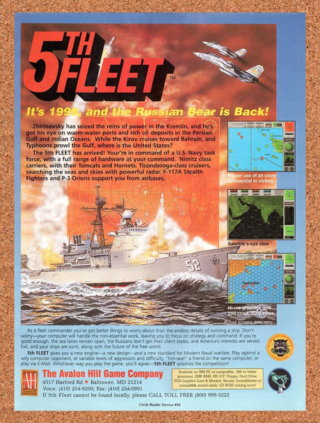 1994 5th Fleet MS-DOS Original Advertisement / Retro Promo v1