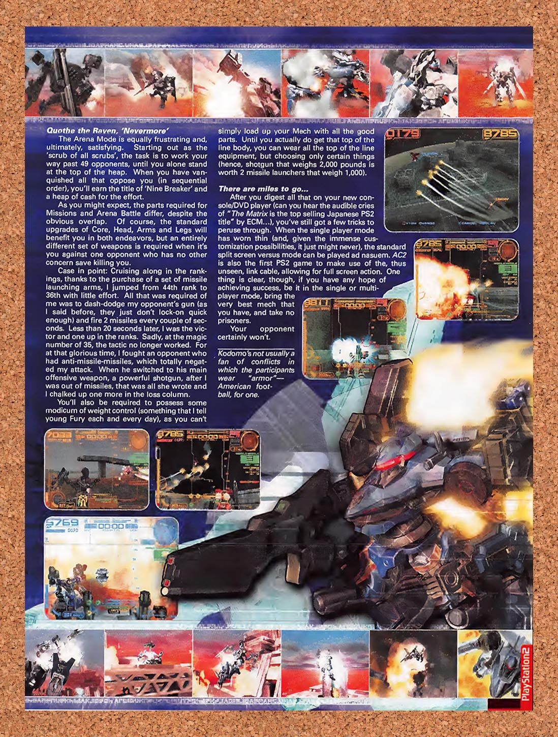 2000 Armored Core 2 PS2 Original Advertisement / Retro Promo vr1
