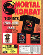 Mortal Kombat SNES Genesis Original 1993 T-Shirt Ad Authentic Game Art Promo