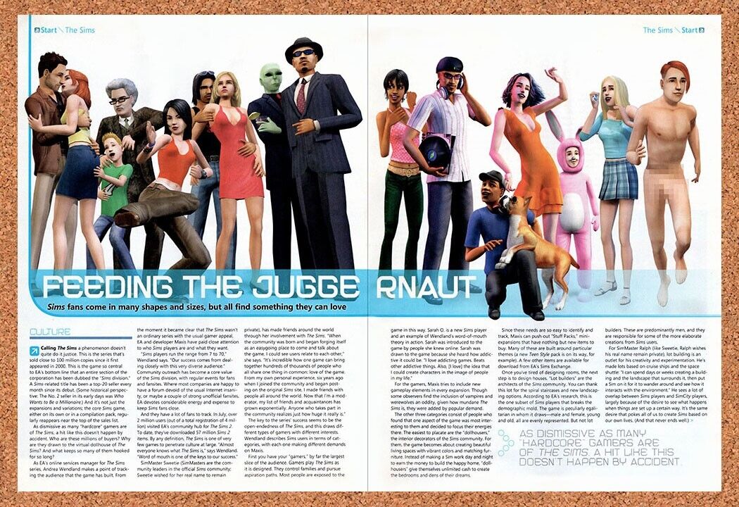 The Sims PC Original 2007 Vintage Ad - Video Game Overview Promo