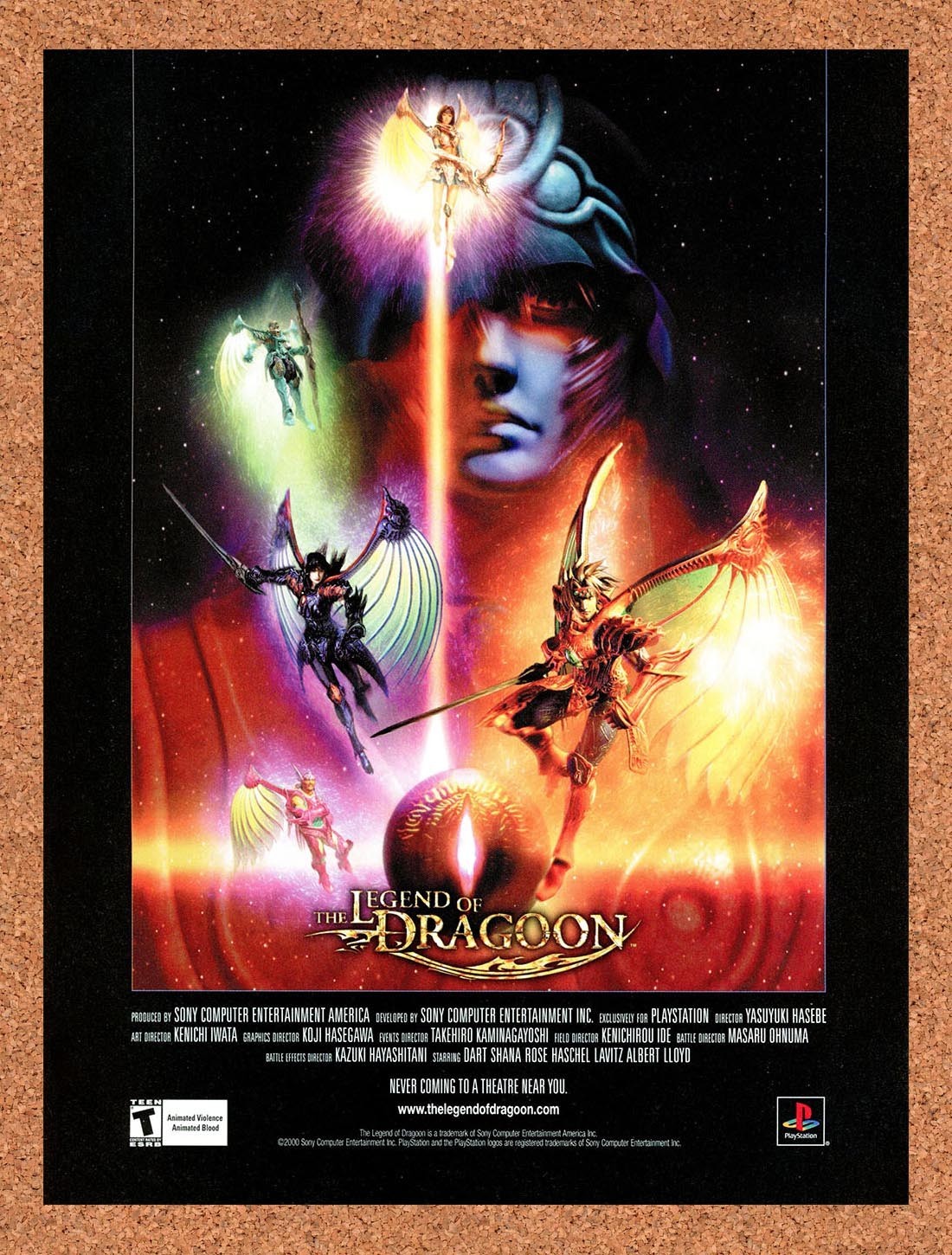 2001 Legend Of Dragoon PS1 Original Advertisement / Retro Promo v1