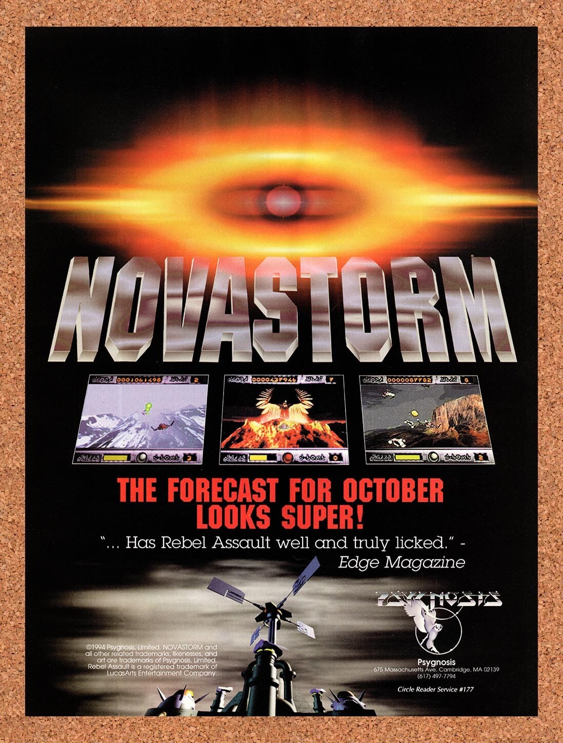 1994 Novastorm MS-DOS Original Advertisement / Retro Wall Art v1