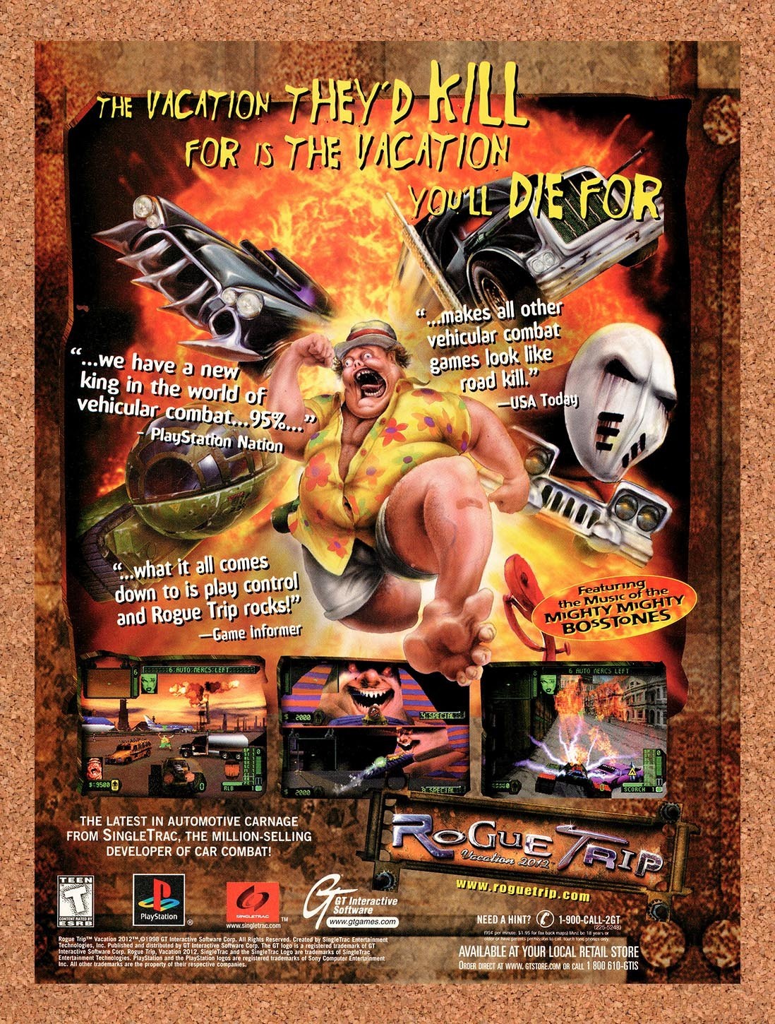 1999 Rogue Trip PS1 Original Advertisement / Retro Promo v6