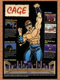 1993 Mortal Kombat Johnny Cage Profile Original Ad / Retro Wall Art v22