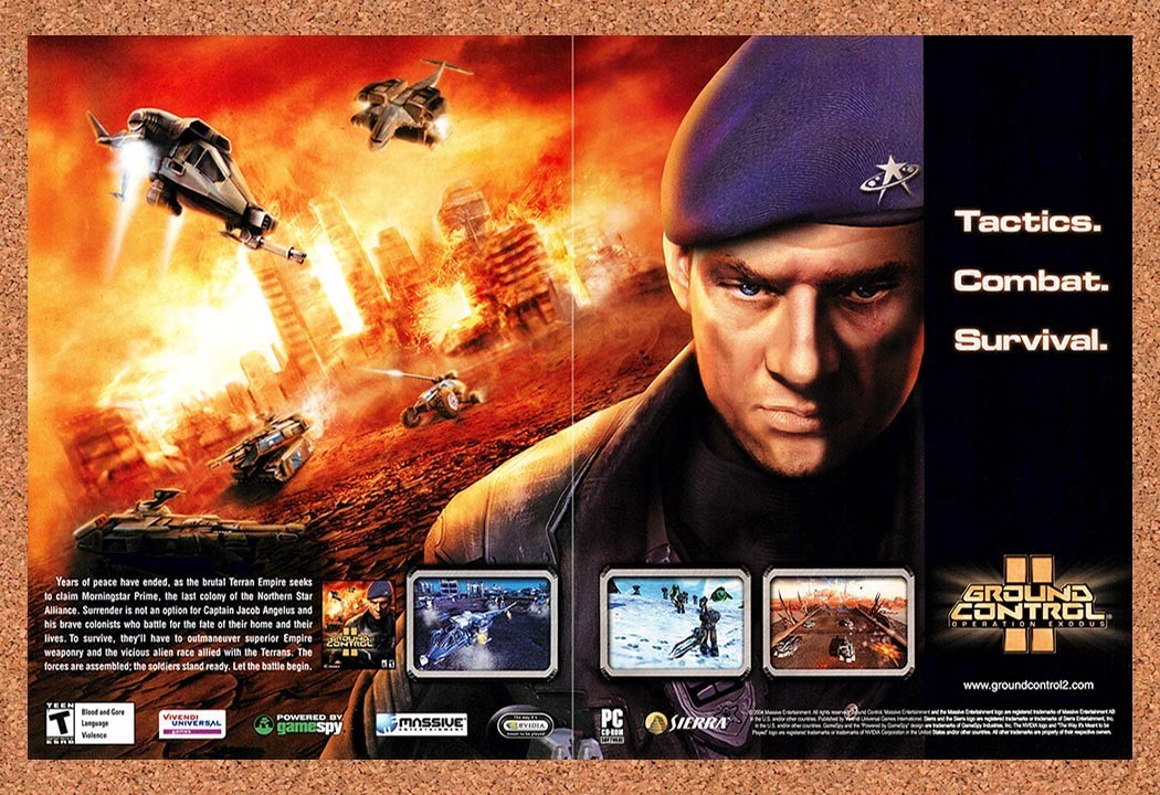 2004 Ground Control II Operation Exodus PC Original Advertisement / Promo v2