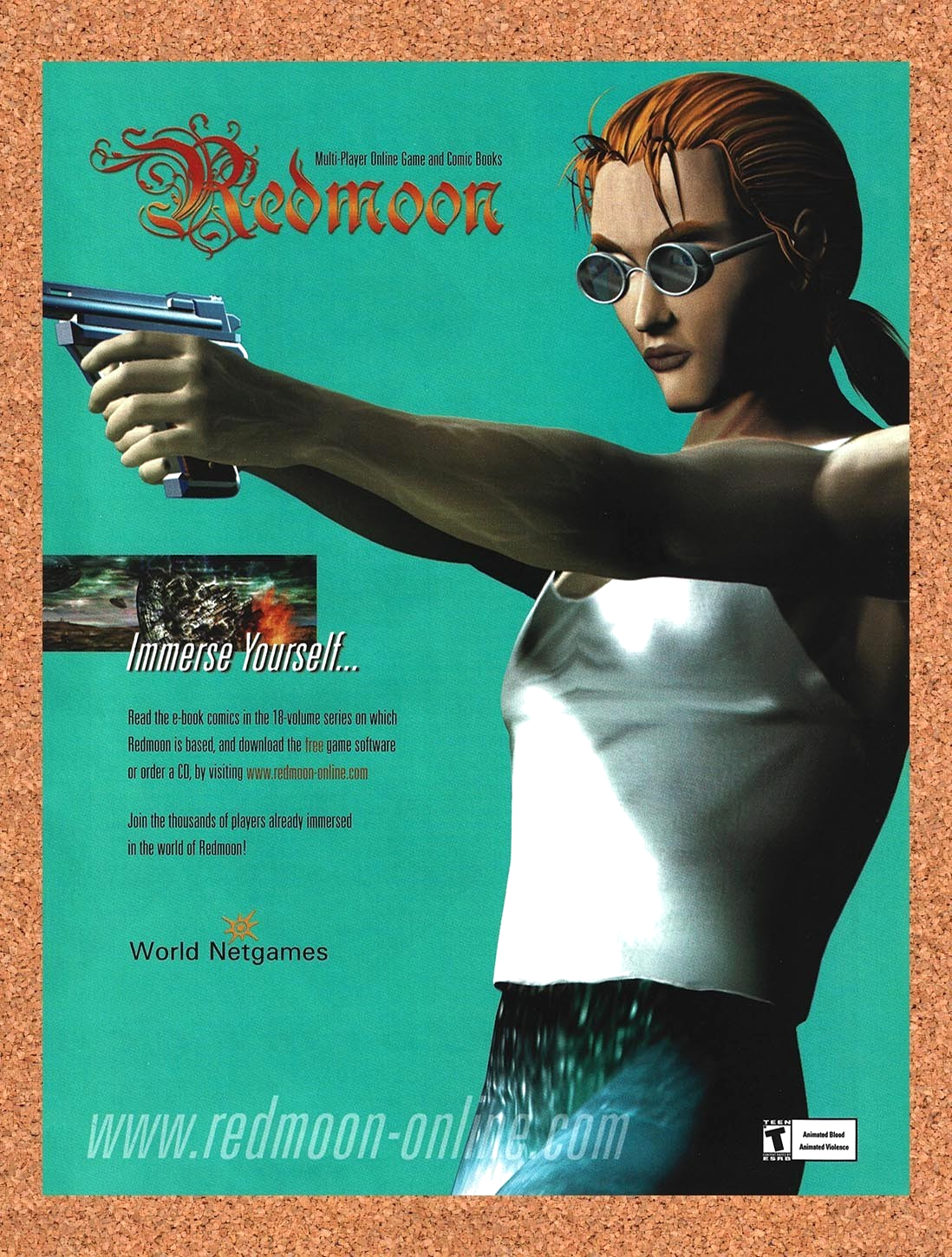2001 Redmoon PC MMO Original Advertisement / Retro Promo v2