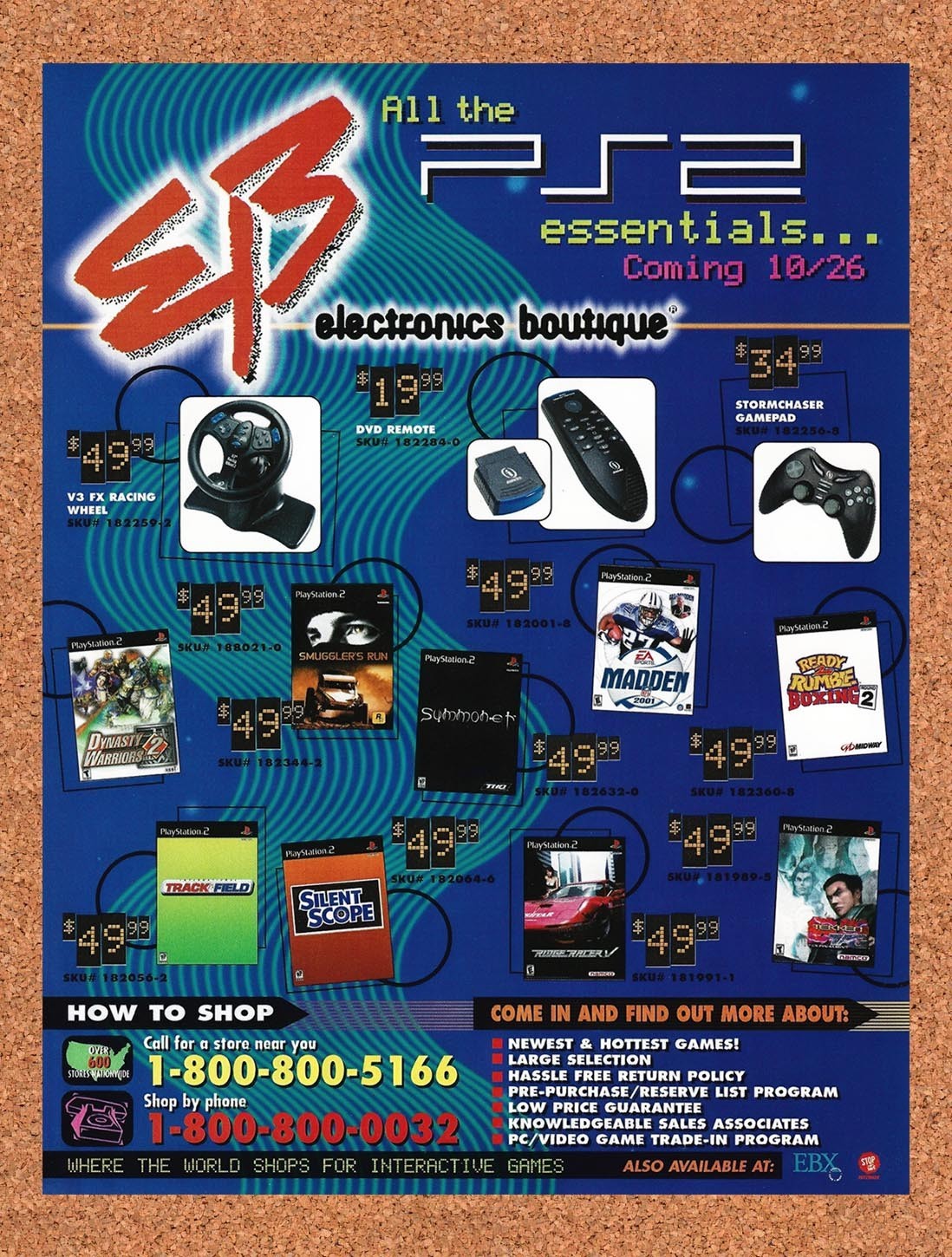 2000 EB Games PlayStation Games Original Advertisement / Retro Promo v10