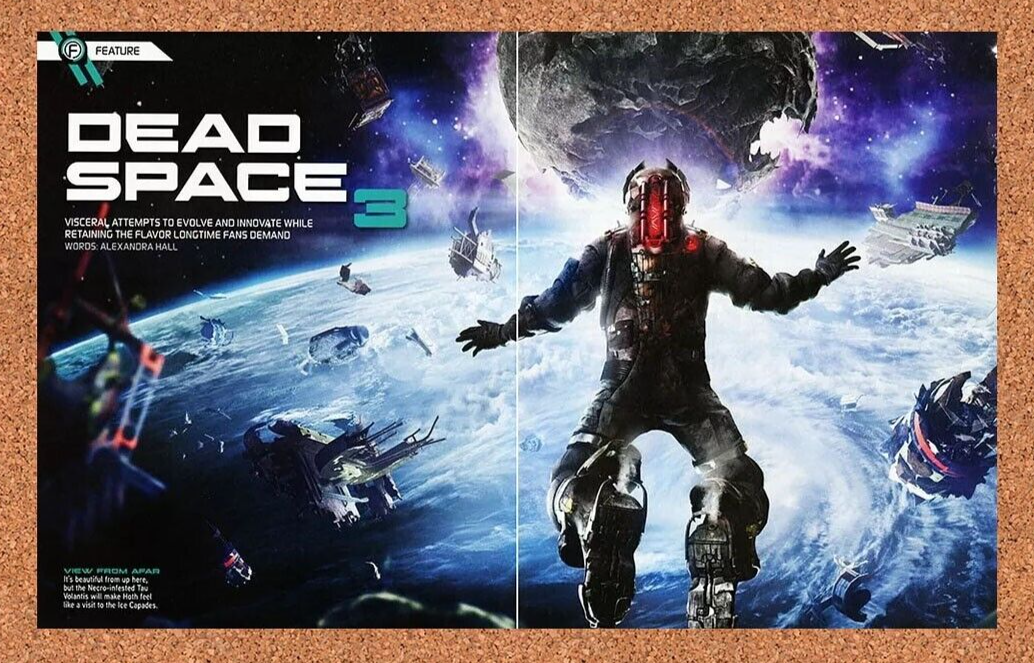 Dead Space 3 Xbox 360 Original 2013 Ad Authentic Horror Video Game Promo
