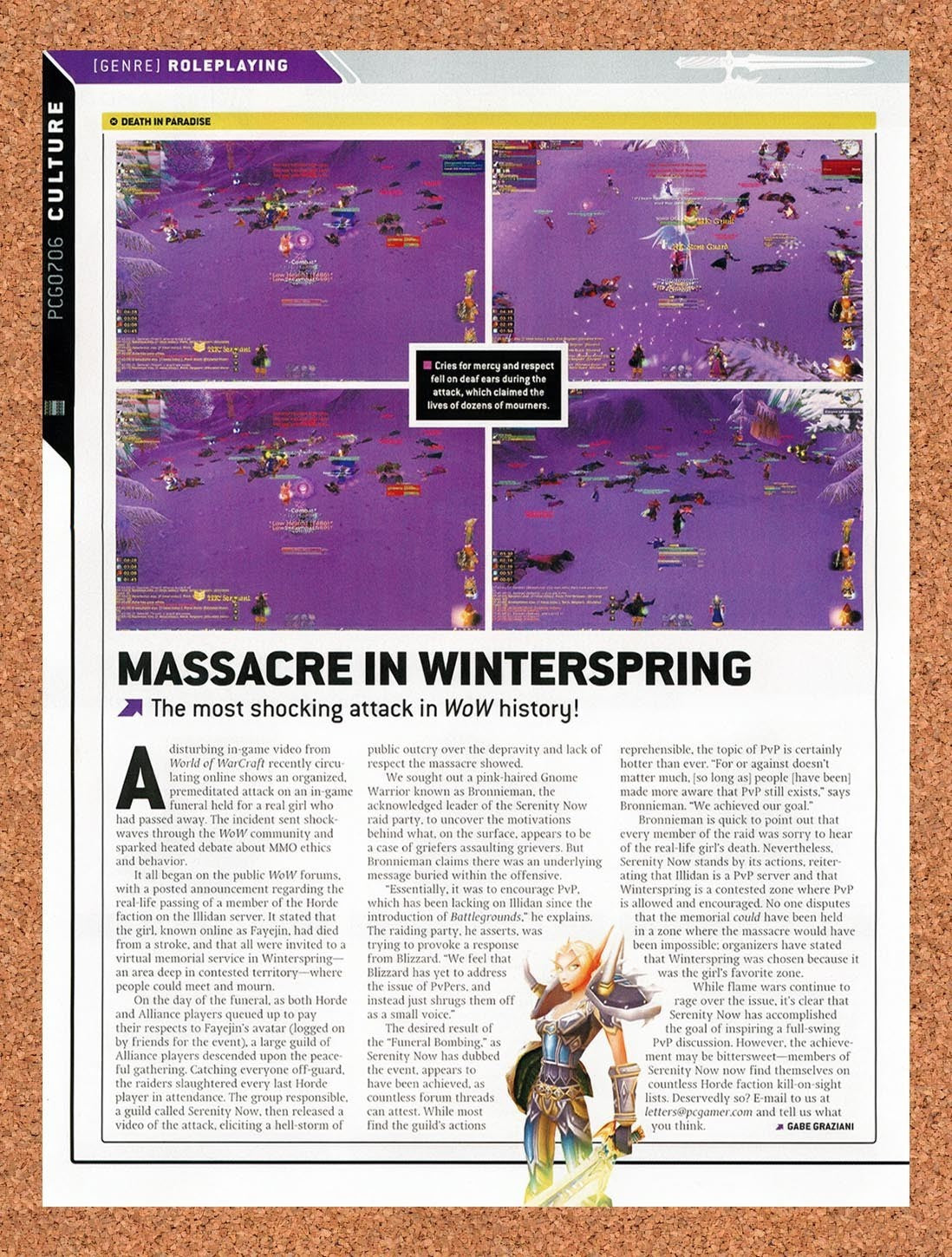 2006 World Of WarCraft Burning Crusade Massacre In Winterspring Original Ad vr10