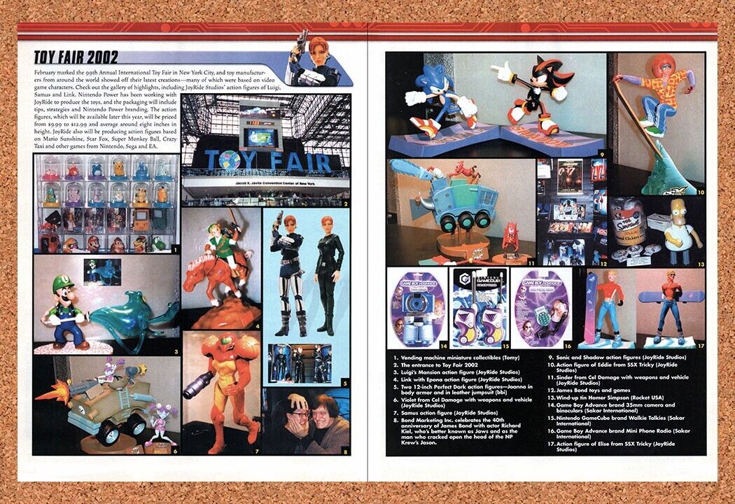 Toy Fair 2003 Original 2003 Vintage Ad - Video Game Memorabilia Figures Promo