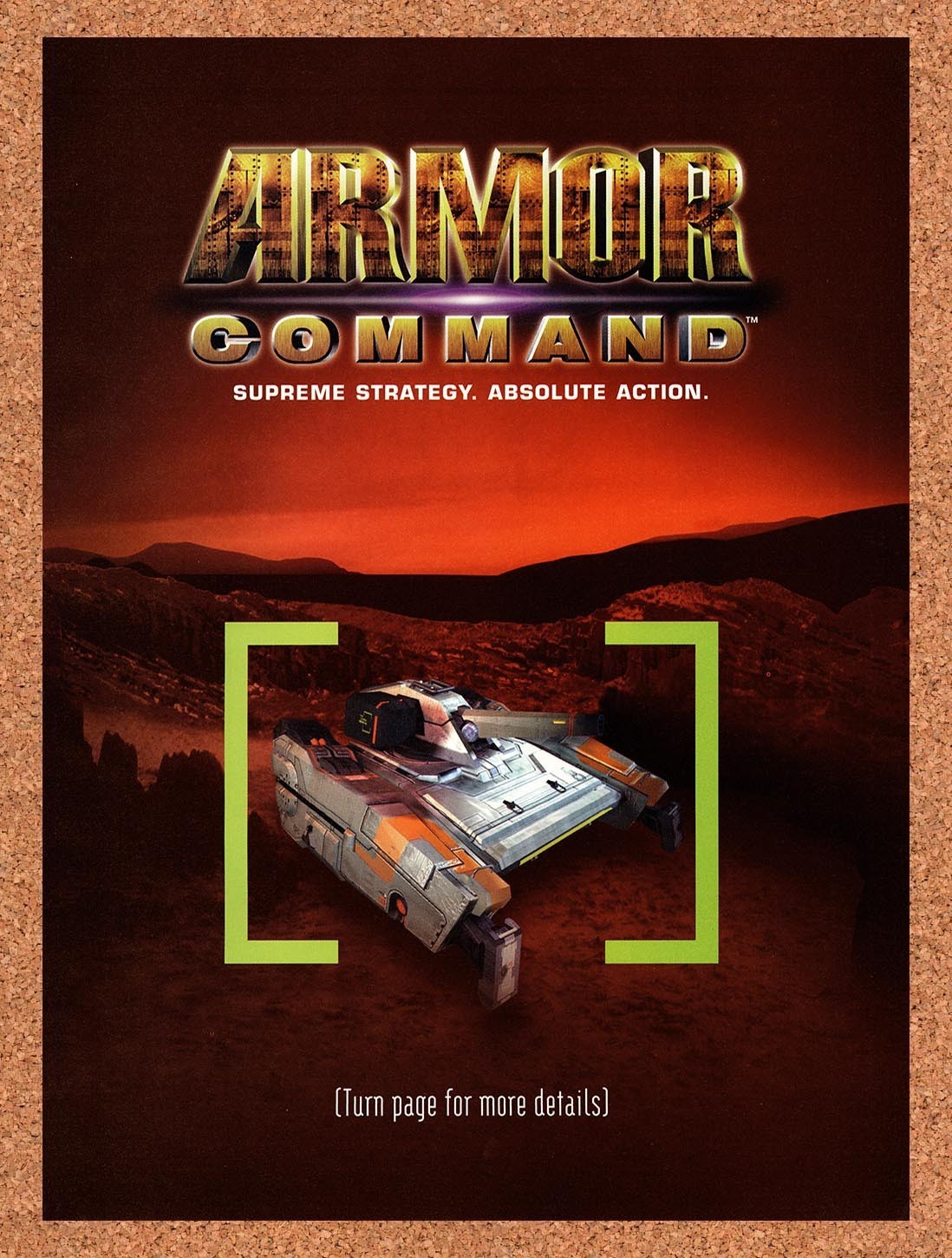 1998 Armor Command PC Original Advertisement / Retro Promo v1