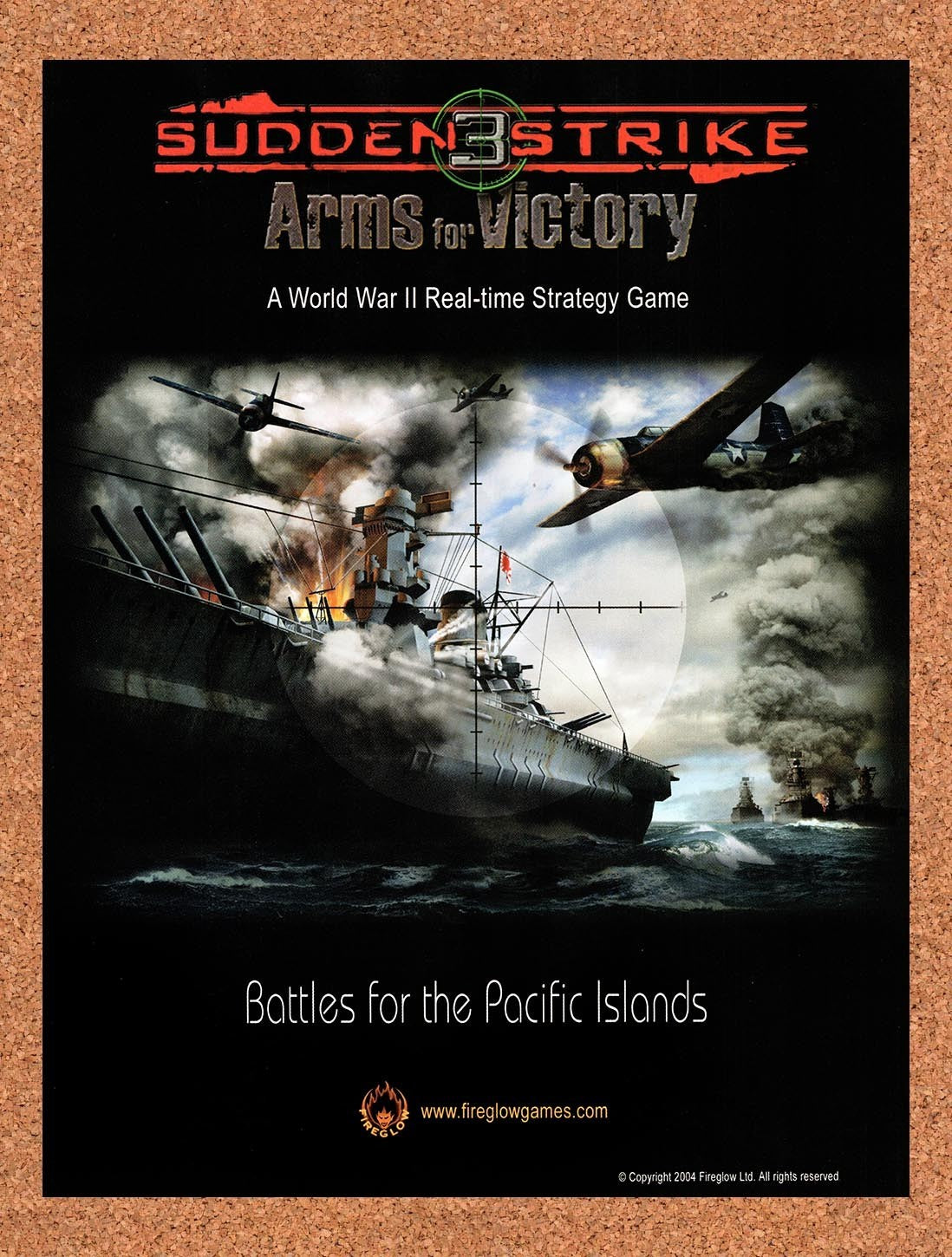 2004 Sudden Strike 3 Arms For Victory PC Original Advertisement / Retro Promo v2
