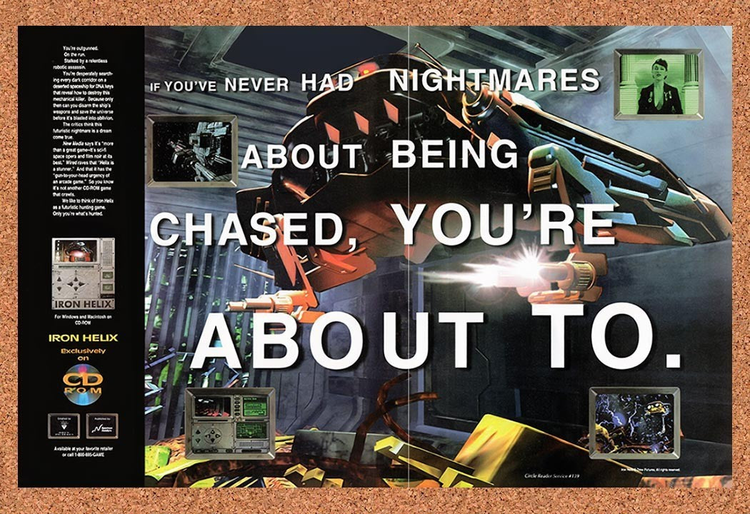 1994 Iron Helix PC Original Advertisement / Retro Promo v2