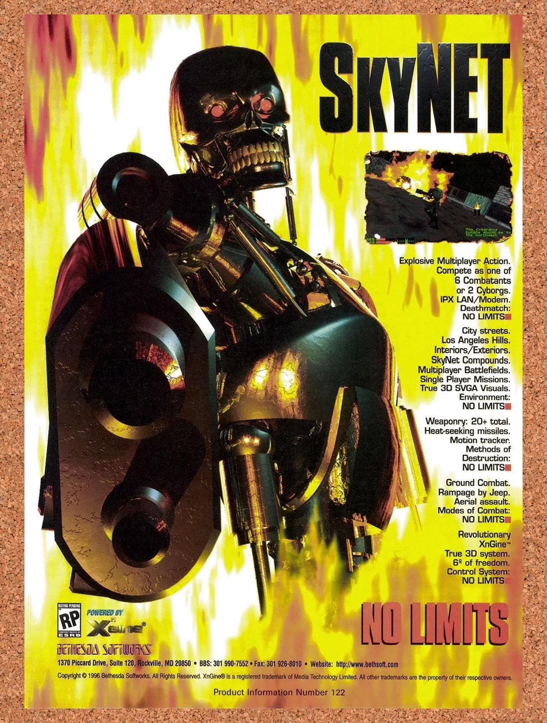 1996 Skynet PC Original Advertisement / Retro Promo v1