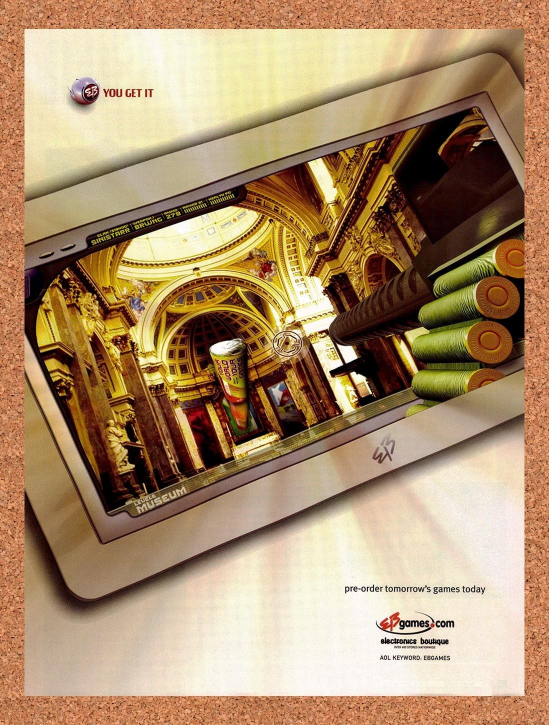 2002 EB Games Your World Your Games Original Advertisement / Retro Promo v11